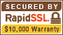 Secured by Rapid SSL Secured by Rapid SSL