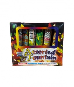 MIGHTY MAX ASSORTED FOUNTAIN 5" - CASE 48/6