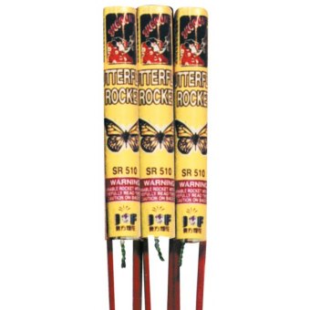 SHOGUN BUTTERFLYS ROCKET - CASE 72/6: Dapkus Fireworks Company
