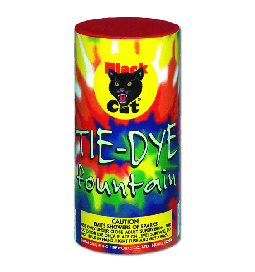 TIE-DYE FOUNTAIN (BLACK CAT)